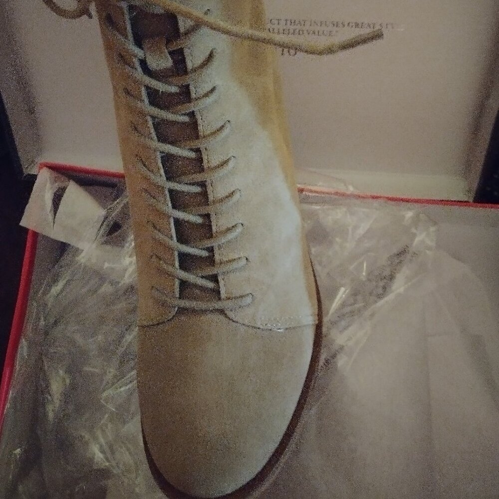 vince camuto "Kymra" lace up granny bootie